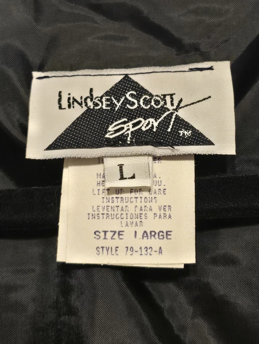 Vintage 90s Lindsey Scott Sport Patchwork Gingham Vest Size Large Made in USA